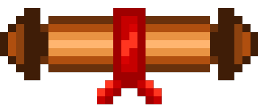 Pixel Art Closed Scroll